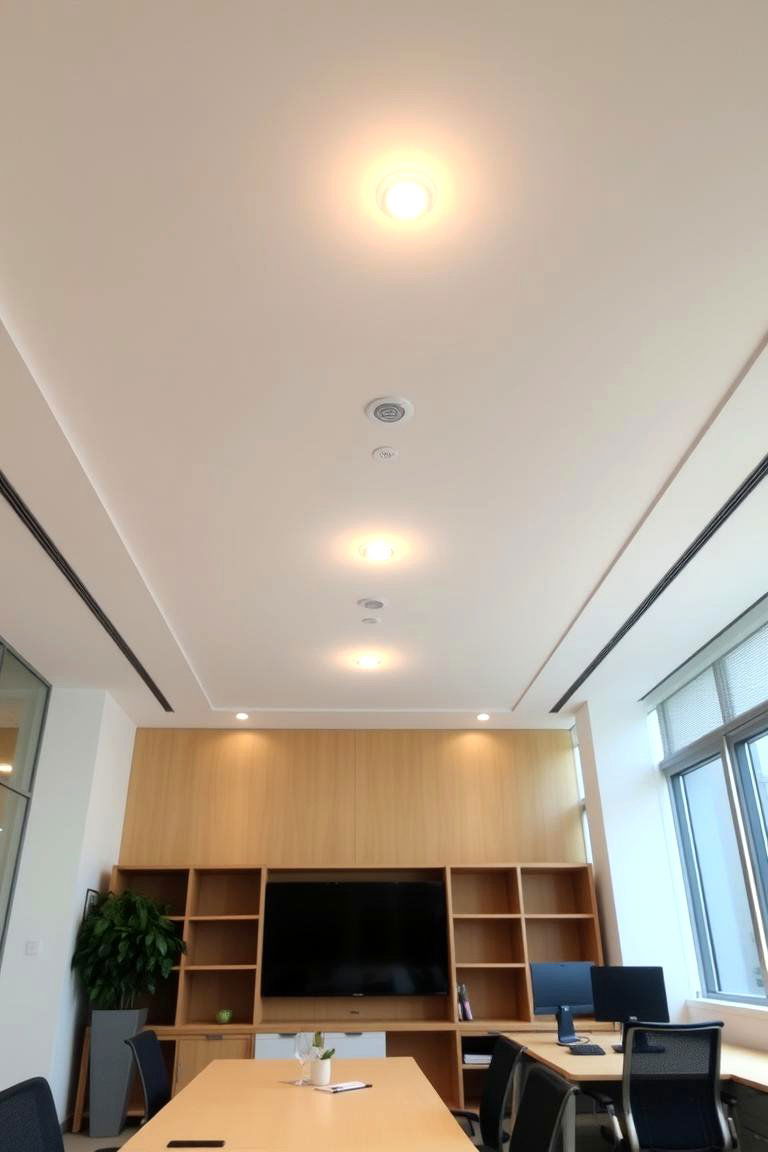 Plywood Integrated Lighting Ceiling - 24 Plywood Ceiling Ideas