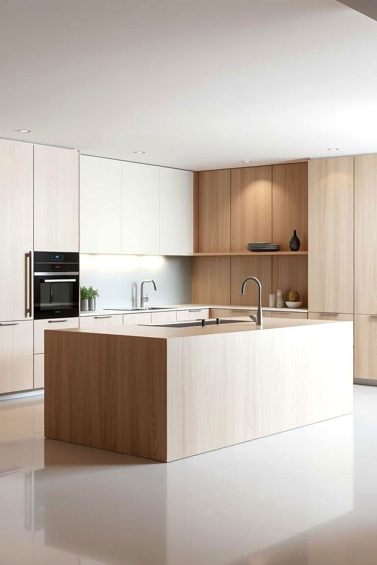 Plywood Panels - 24 Kitchen Island Back Panel Ideas
