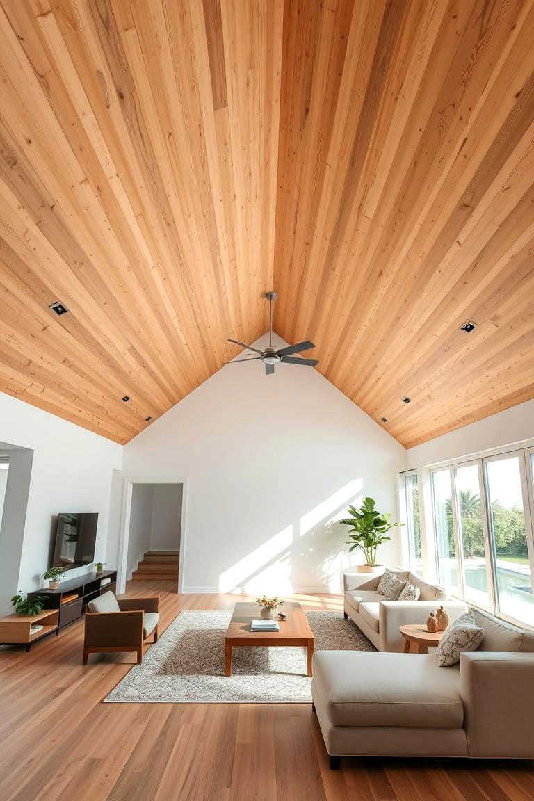 Plywood Vaulted Ceiling - 24 Plywood Ceiling Ideas