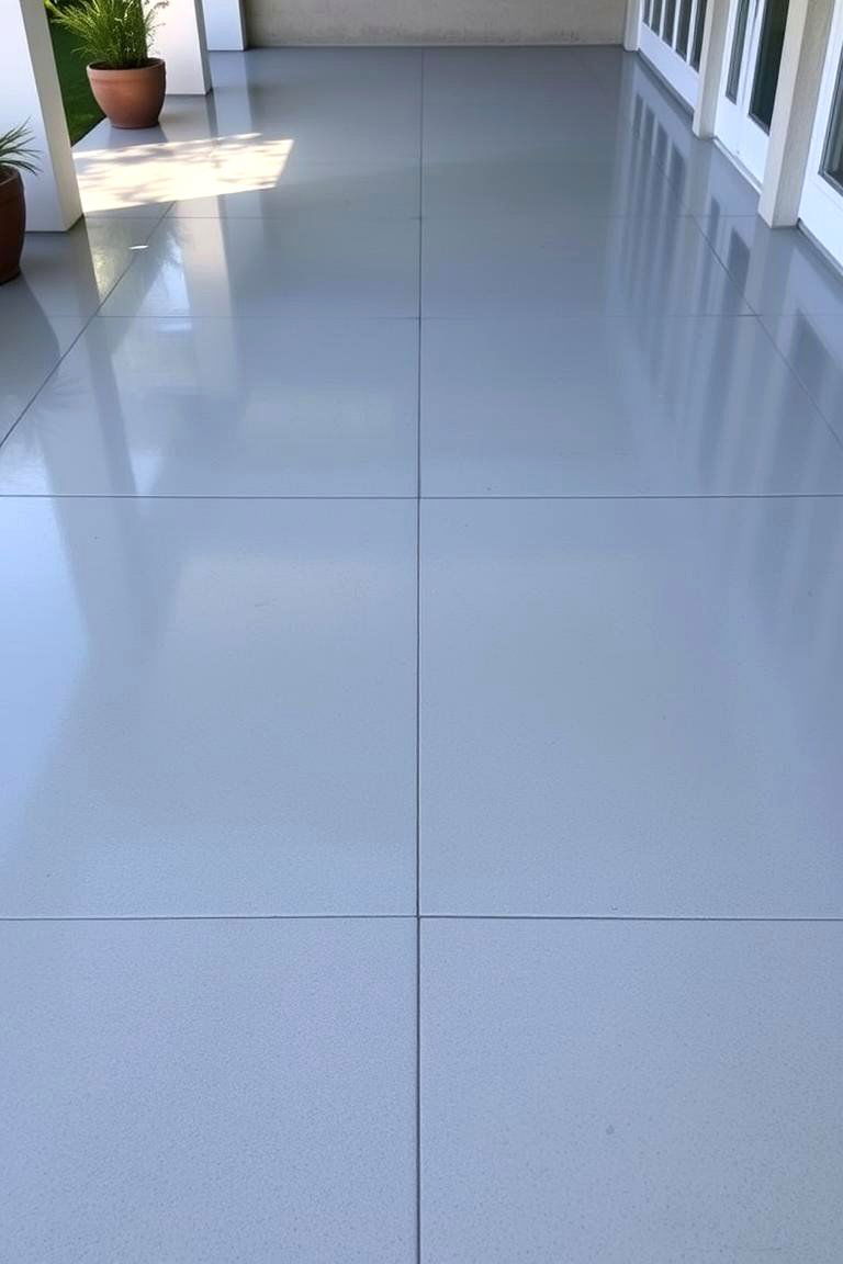 Polished Concrete Shine - 24 Concrete Patio Ideas on a Budget