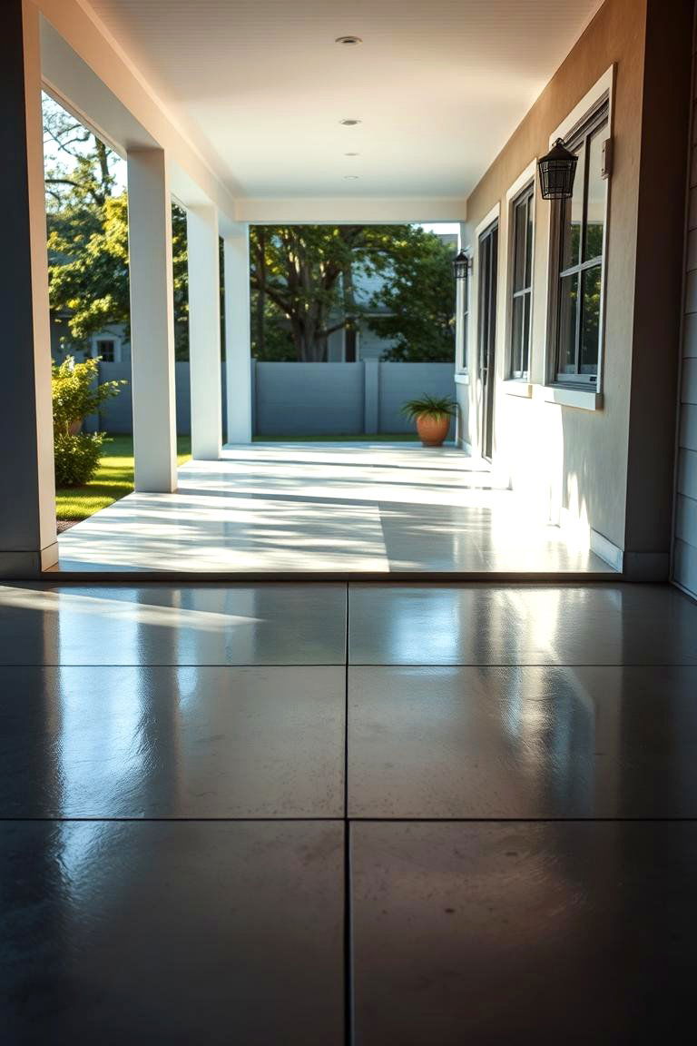 Polished Concrete Surfaces - 24 Concrete Porch Ideas