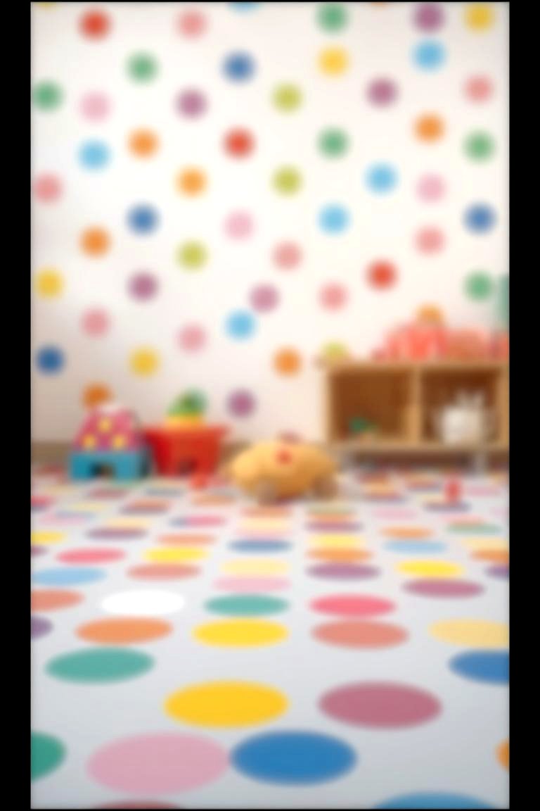 Polka Dot Fun - 24 Painted Floor Ideas