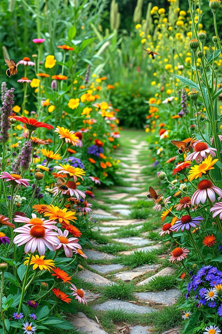 Pollinator Pathway Garden - 24 Wildflower Garden Ideas
