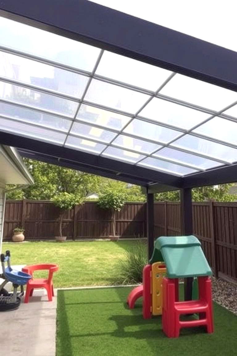Polycarbonate Roofing Sheets - 24 Pergola Roof Ideas