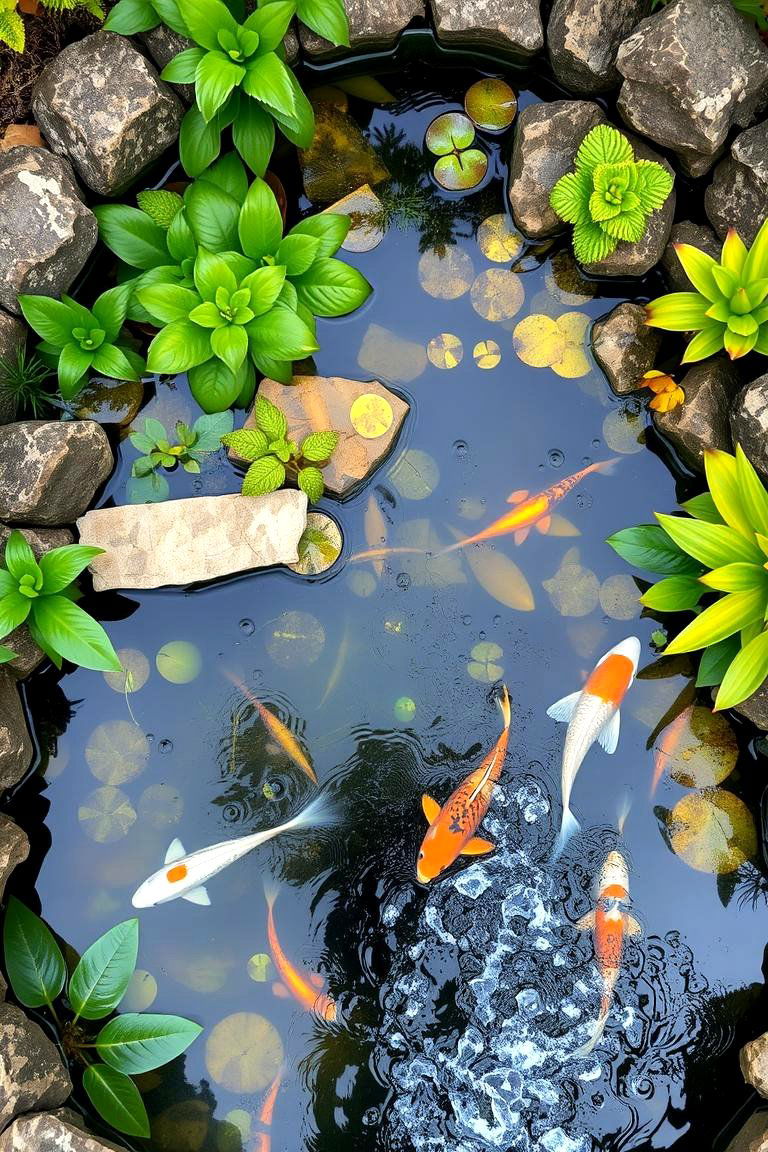 Pond with a Bog Filter System - 24 Koi Pond Ideas