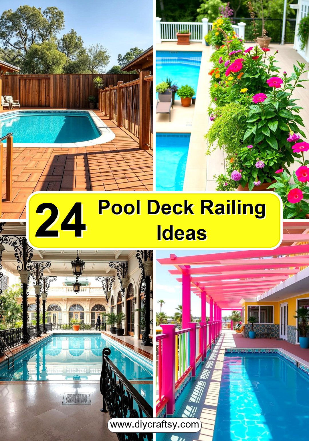 Pool Deck Railing Ideas