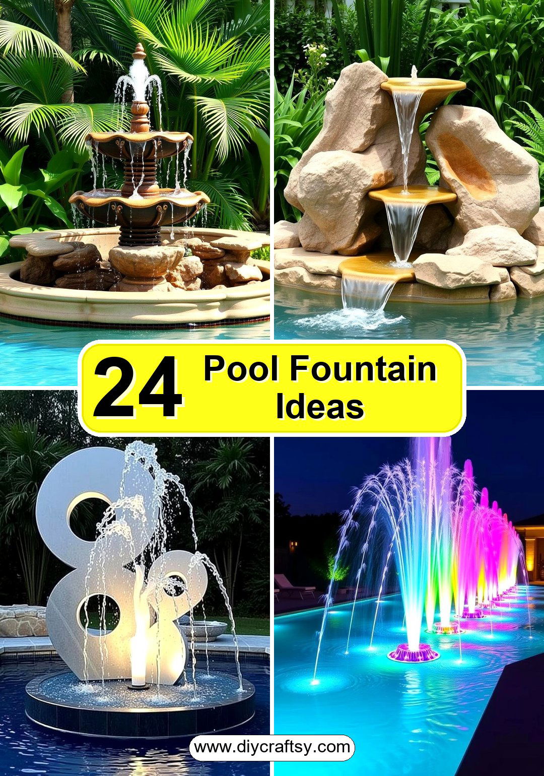 Pool Fountain Ideas