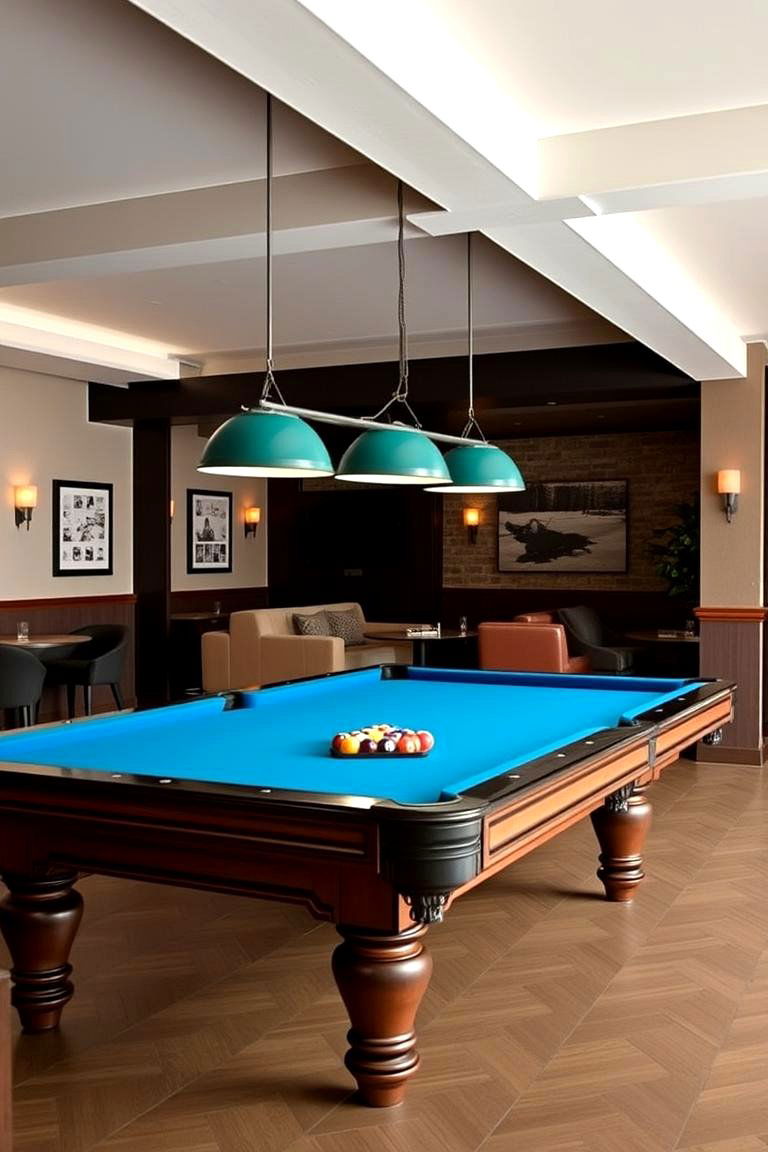 Pool House with a Billiards Table - 24 Pool House Ideas