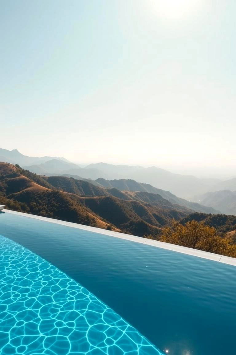 Pool with a Raised Edge - 24 above ground pool ideas