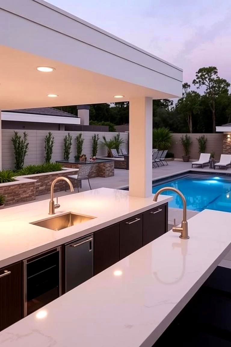 Poolside Bar Experience - 24 Pool Deck Ideas