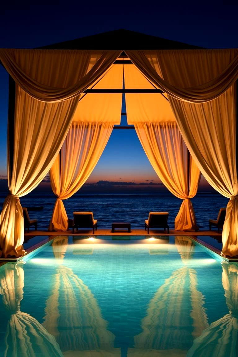 Poolside Cabanas for Secluded Luxury - 24 Pool Privacy Ideas