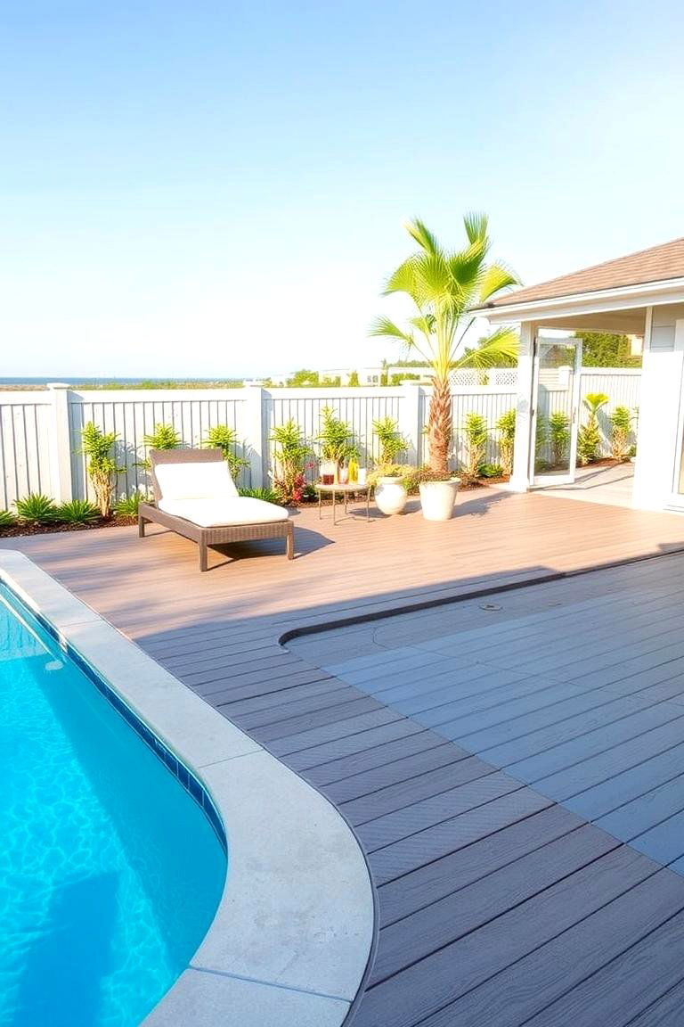 Poolside Deck - 24 Backyard Deck Ideas