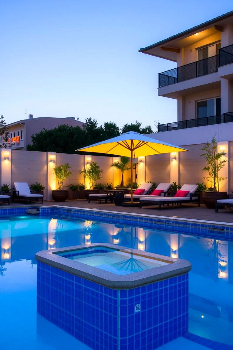 Poolside Lounges for Relaxation - 24 Backyard Pool Ideas