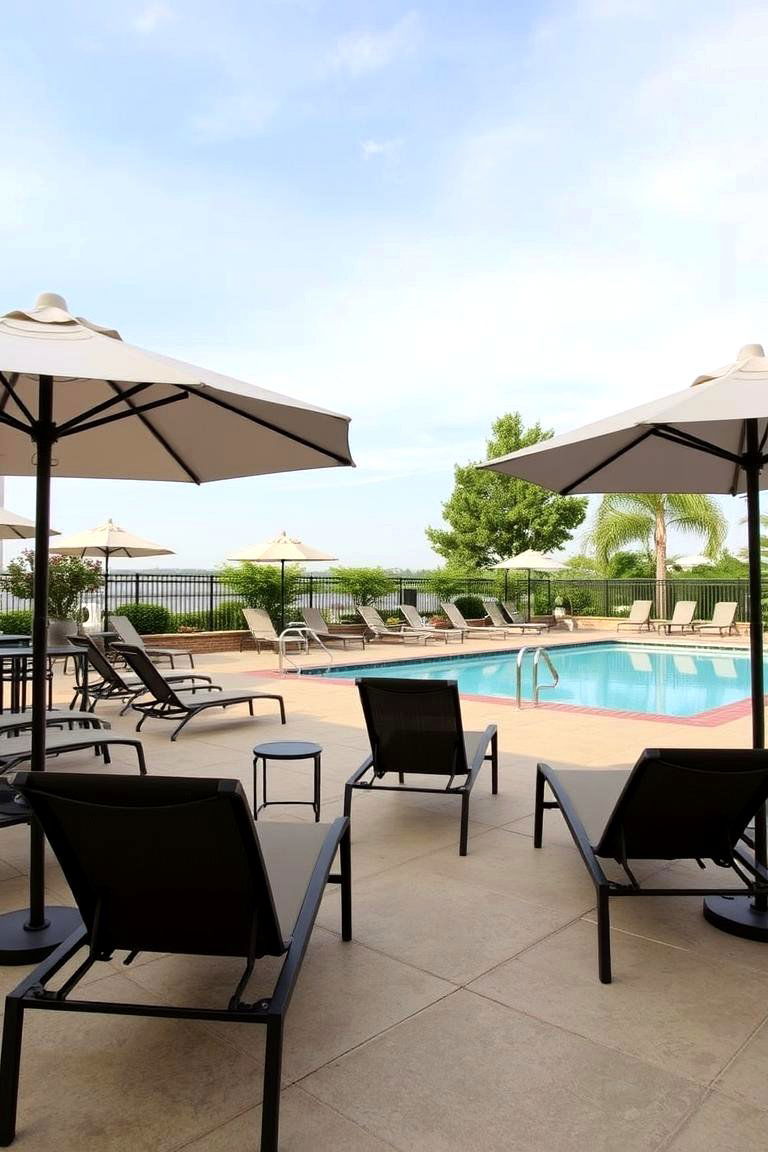 Poolside Patio - 24 Attached Covered Patio Ideas