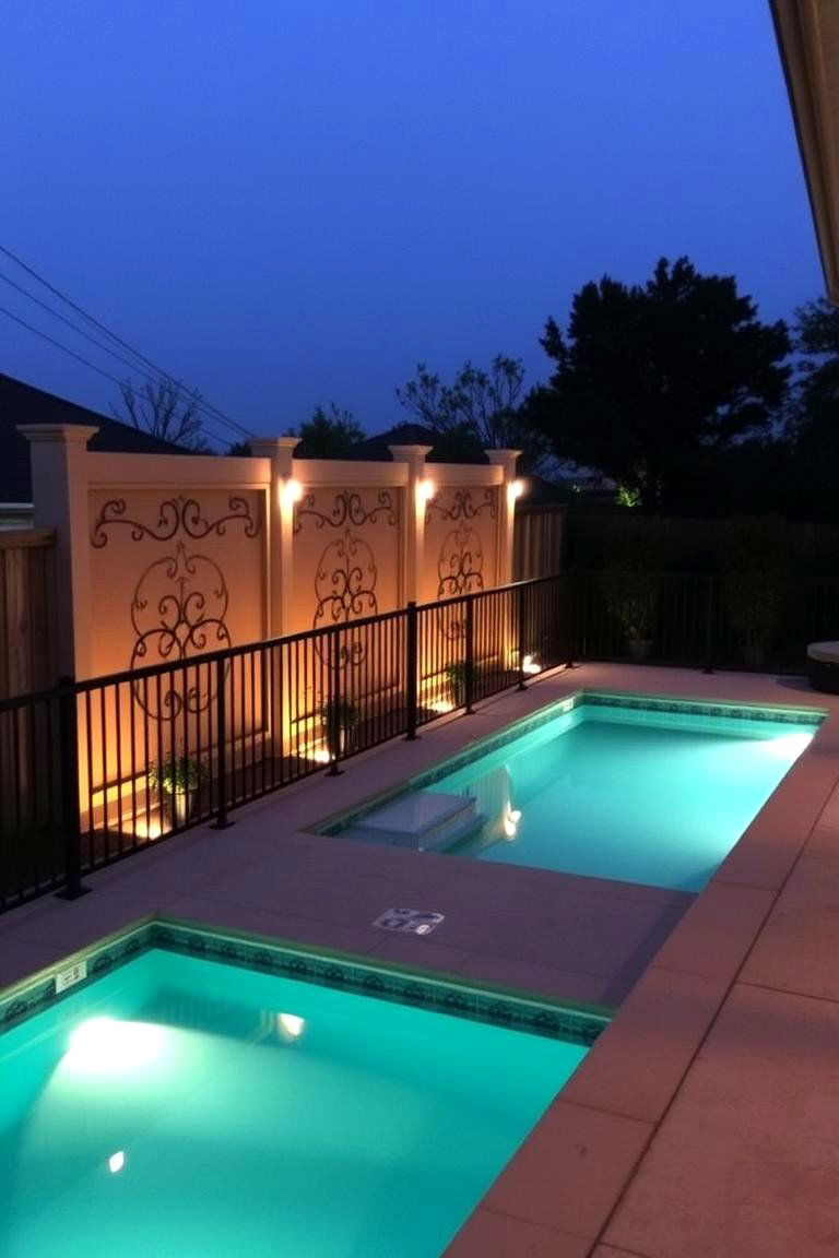 Poolside Privacy Railing - 24 Pool Deck Railing Ideas