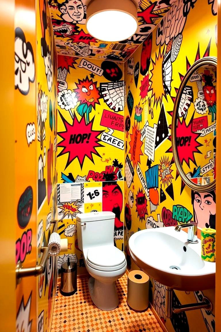 Pop Art Bathroom Flair - 24 Quirky Bathroom Ideas