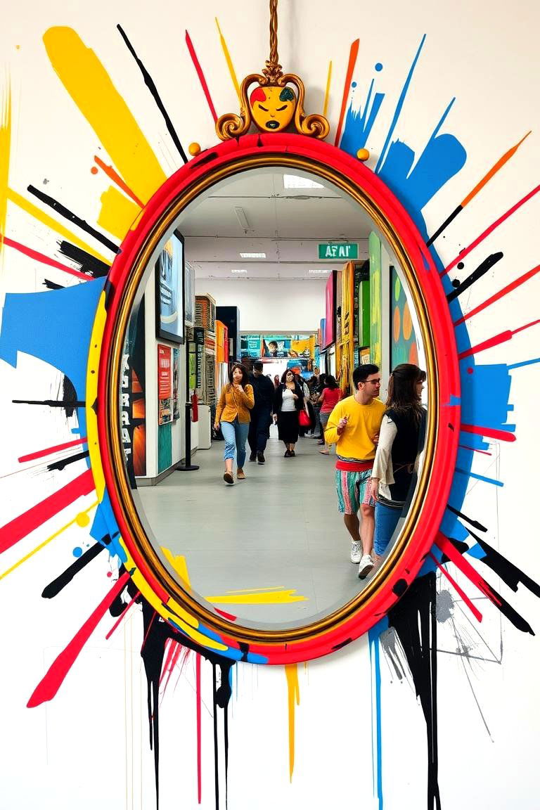 Pop Art Expression - 24 Mirror Painting Ideas