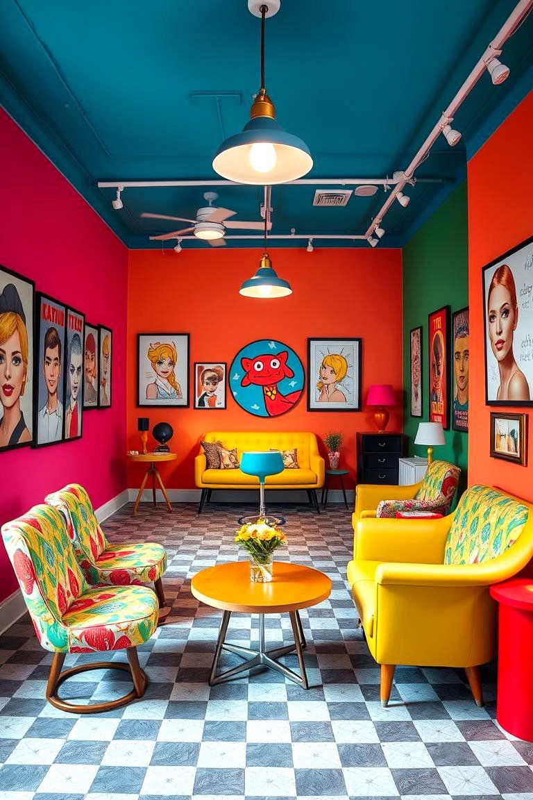 Pop Art Fun - 24 Salon Interior Design Ideas