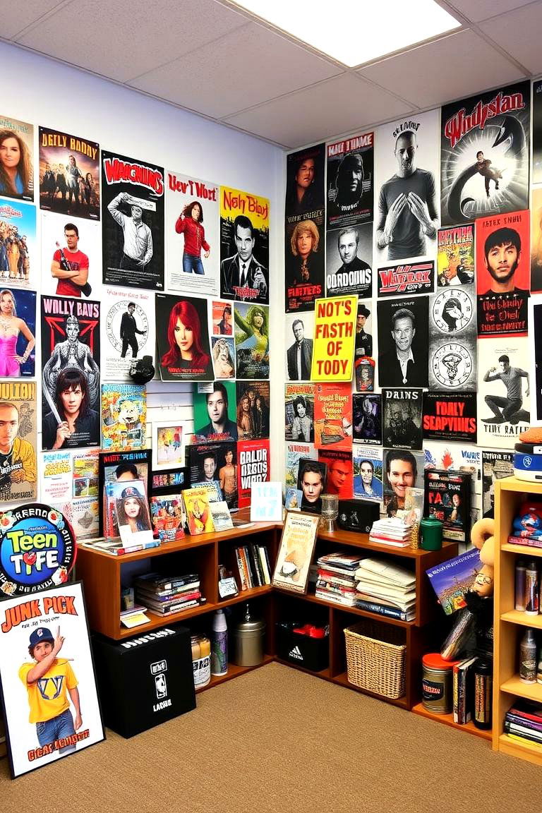 Pop Culture Memorabilia Room - 24 Teen Hangout Room Ideas
