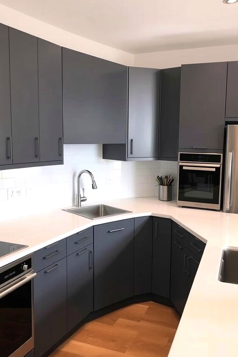 Pop Up Outlets for Undisturbed Aesthetics - 24 U Shaped Kitchen Ideas