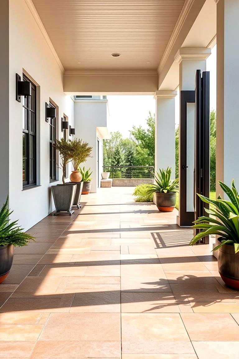 Porcelain Paver Flooring - 24 Porch Flooring Options