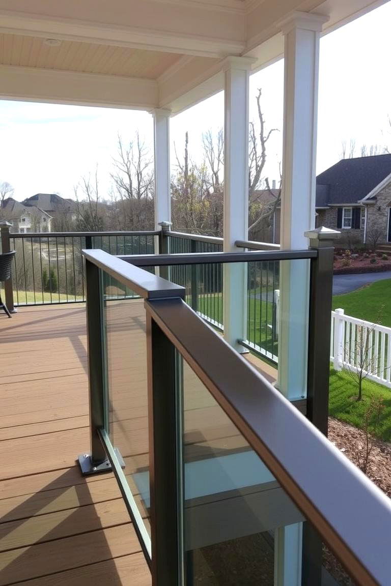 Porch Deck with Custom Railings - 24 Front Porch Deck Ideas
