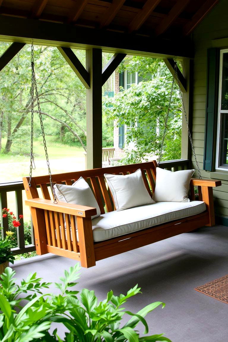 Porch Swing for Two - 24 Back Porch Ideas