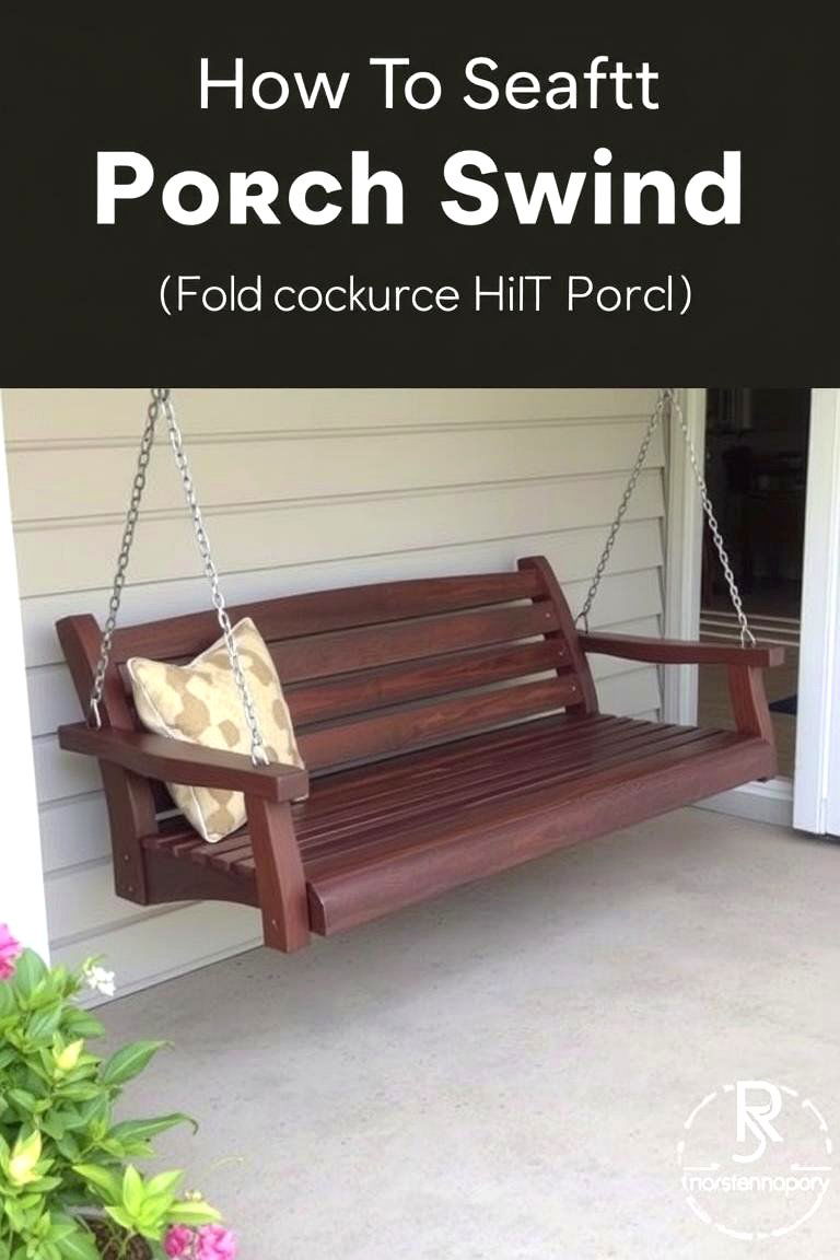 Porch Swing with Folding Mechanism - 24 Front Porch Swing Ideas