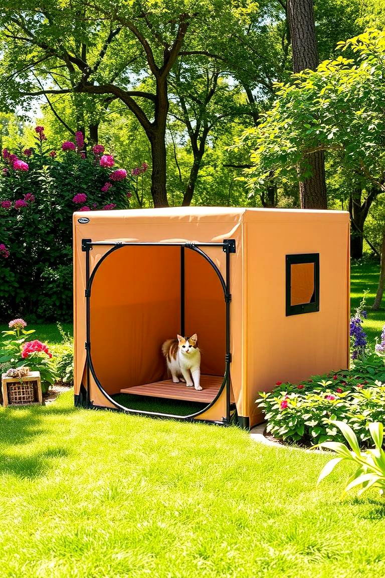 Portable Catio Haven - 24 Outdoor Catio Ideas