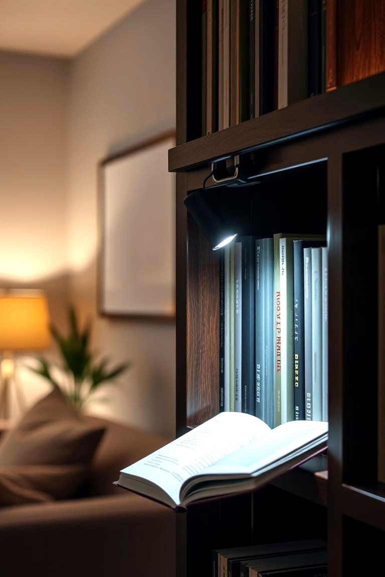 Portable Clip On Reading Lights - 24 Living Room Lighting Ideas