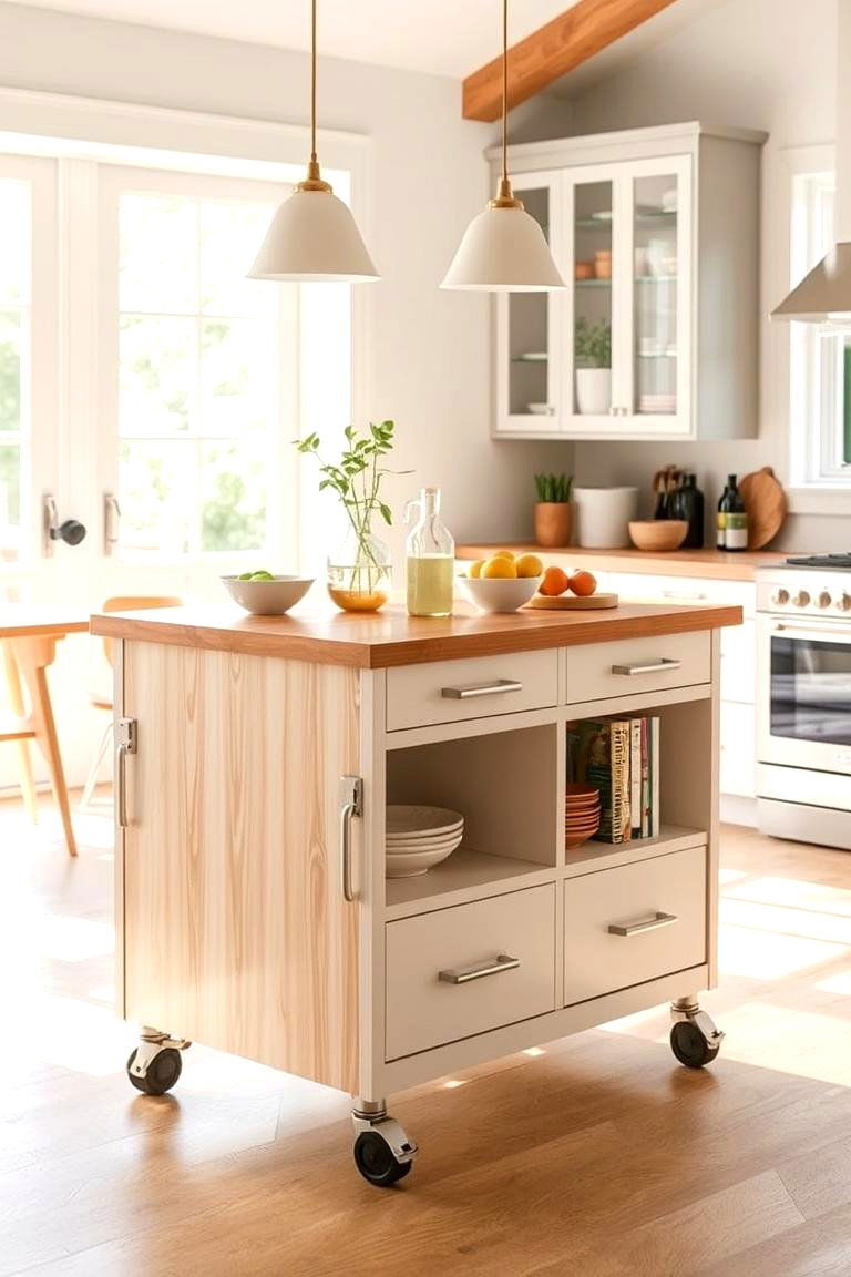 Portable Kitchen Island - 24 Small Kitchen Island Ideas