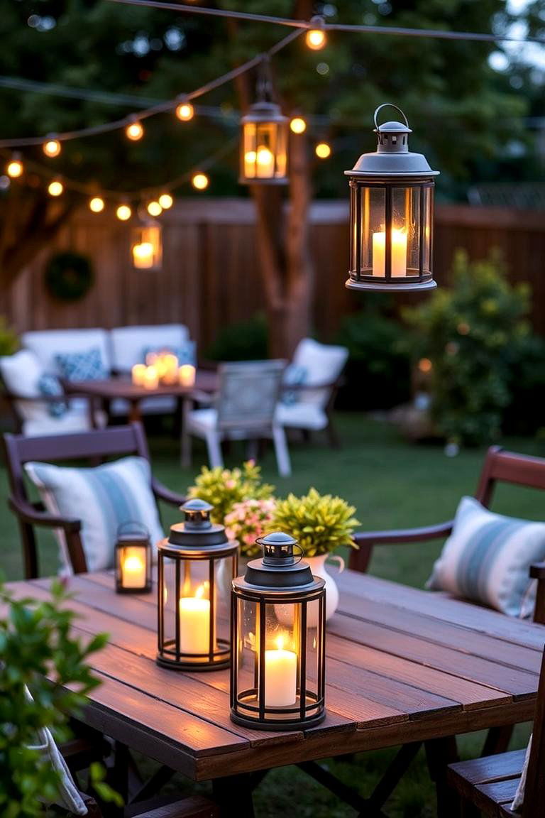 Portable Lantern Designs - 24 Covered Patio Lighting Ideas