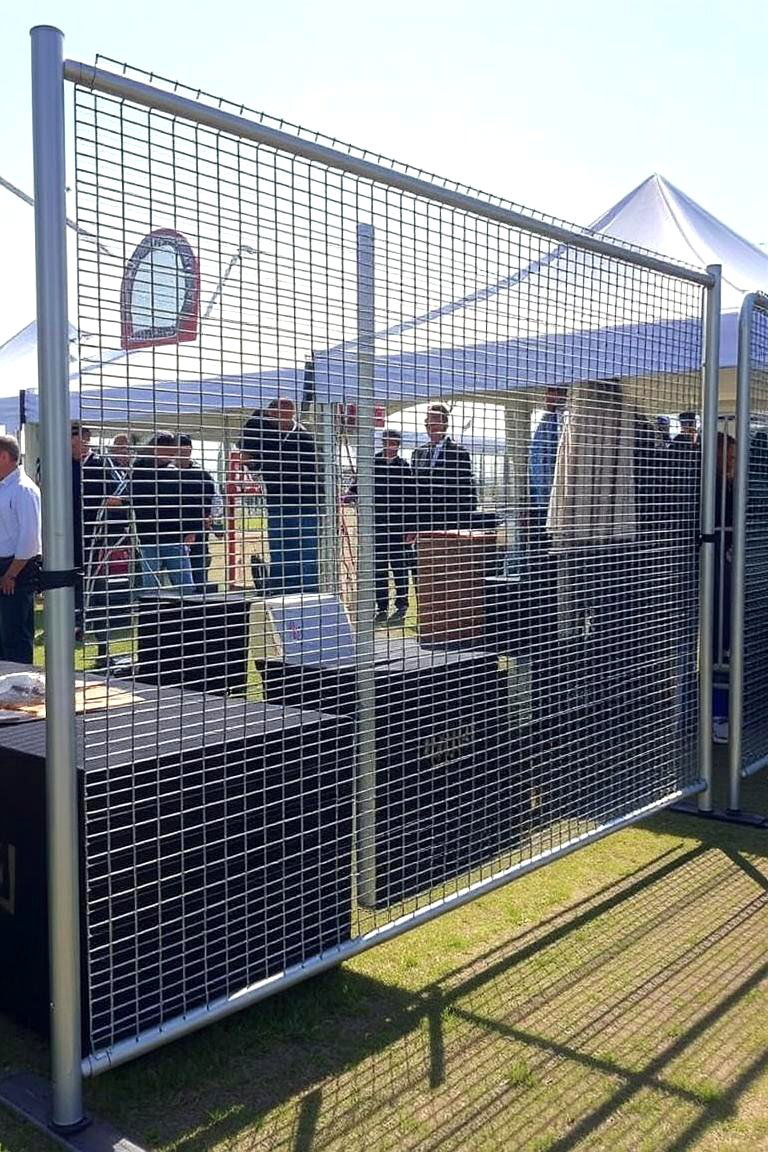 Portable Mesh Fence Panels - 24 Temporary Fence Ideas