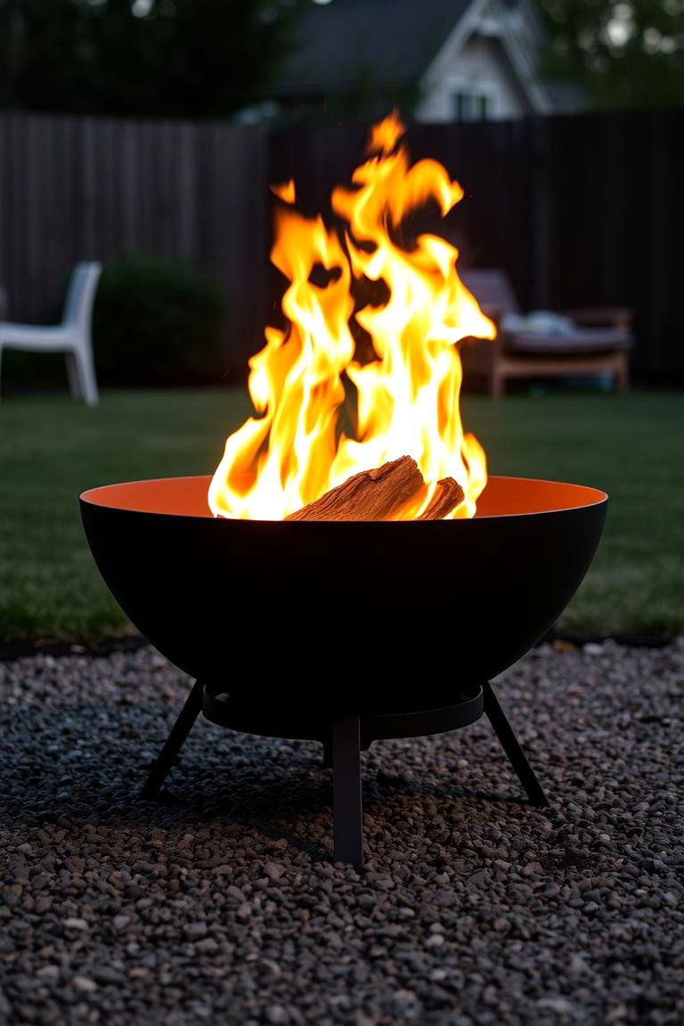 Portable Metal Fire Pit Bowl - 24 Wood Burning Fire Pit Ideas