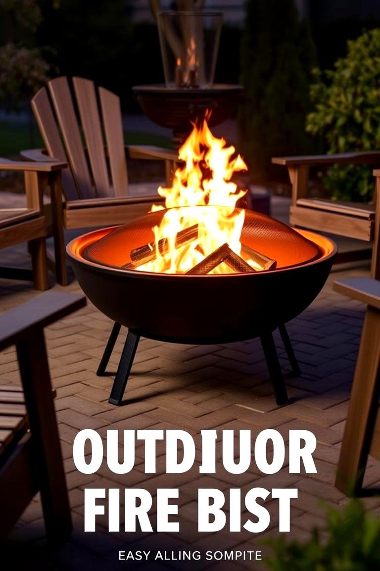 Portable Outdoor Fire Pit - 24 Patio Furniture Ideas