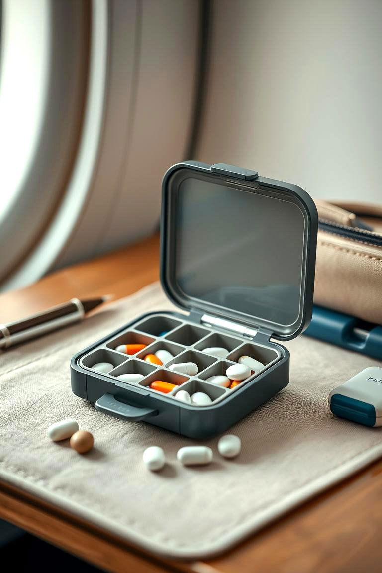 Portable Pill Organizer - 24 Medicine Storage Ideas