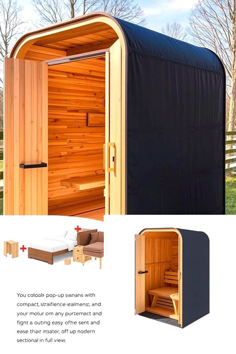 Portable Pop Up Sauna Adventure - 24 Outdoor Sauna Ideas