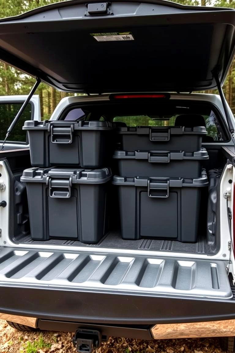 Portable Storage Containers - 24 Truck Bed Storage Ideas