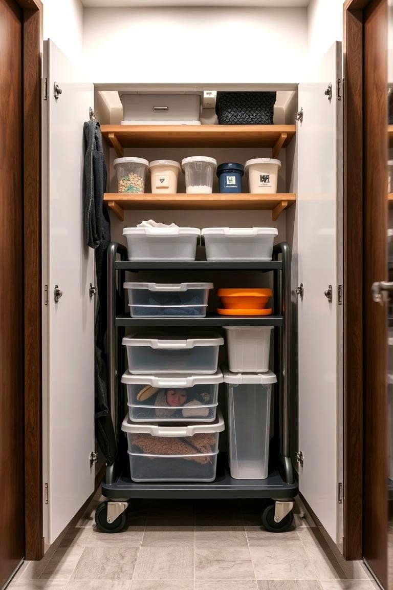 Portable Utility Trolley - 24 Small Utility Room Ideas