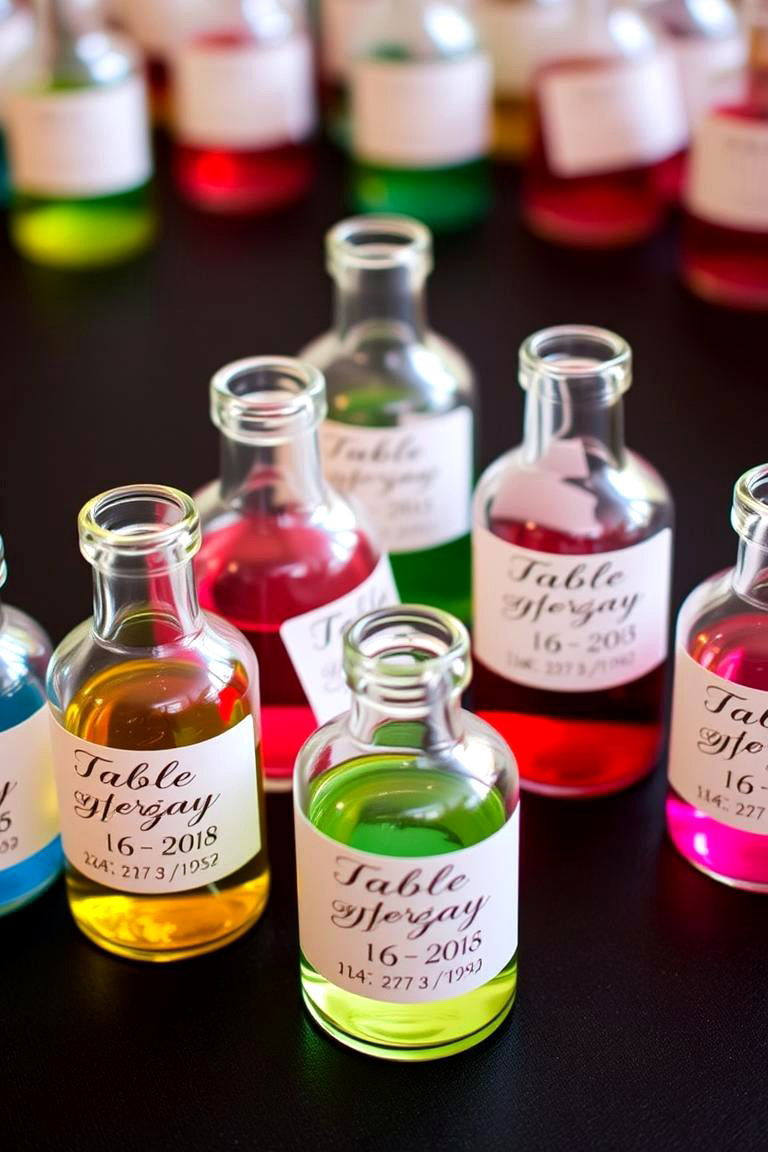 Potion Bottles as Escort Cards - 24 Harry Potter Wedding Ideas