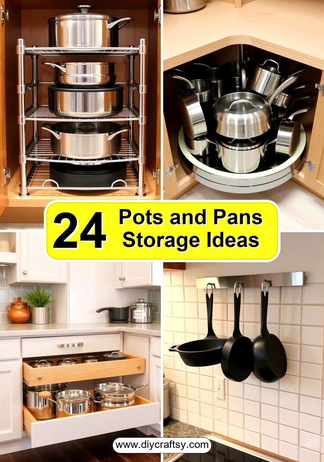 Pots and Pans Storage Ideas