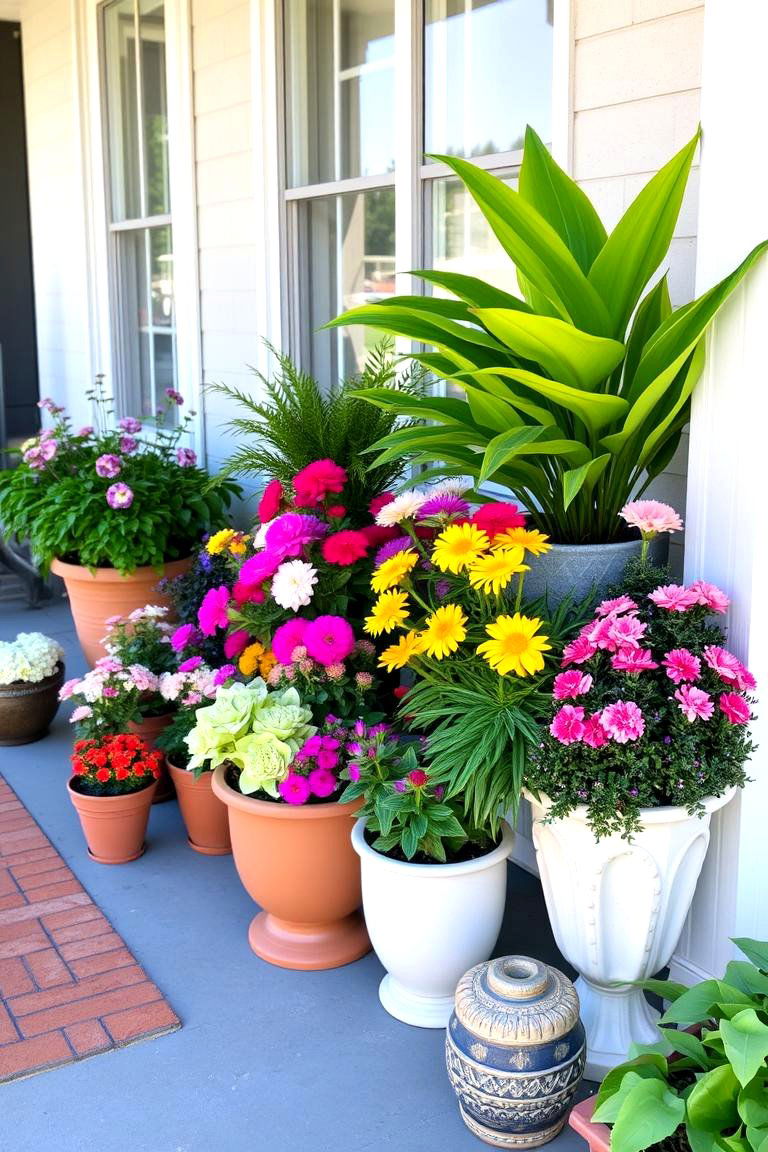 Potted Plant Paradise - 24 Small Porch Ideas