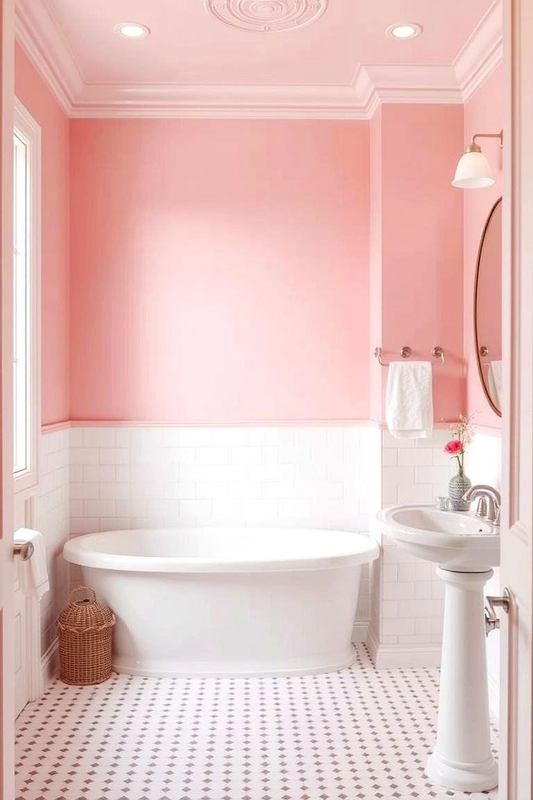 Powder Pink - 24 Bathroom Color Ideas