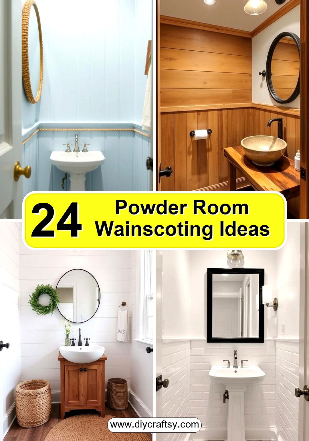 Powder Room Wainscoting Ideas