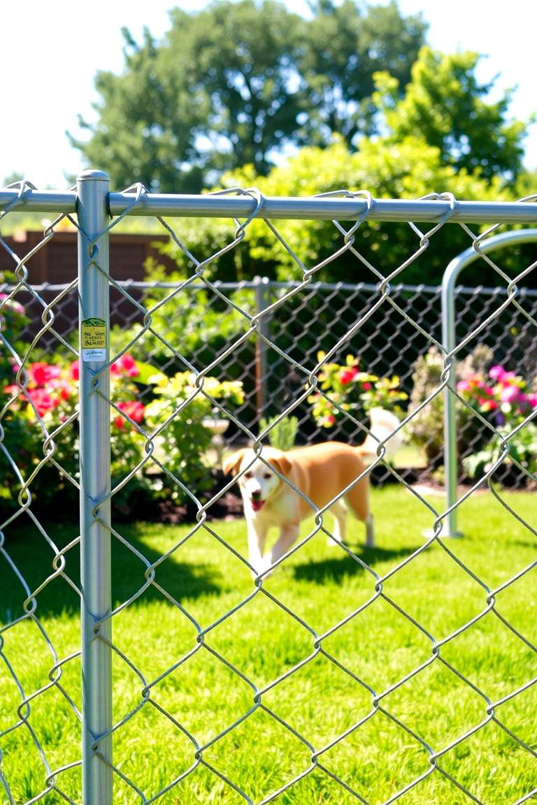 Practical Chain Link Dog Fence - 24 Dog Fence Ideas