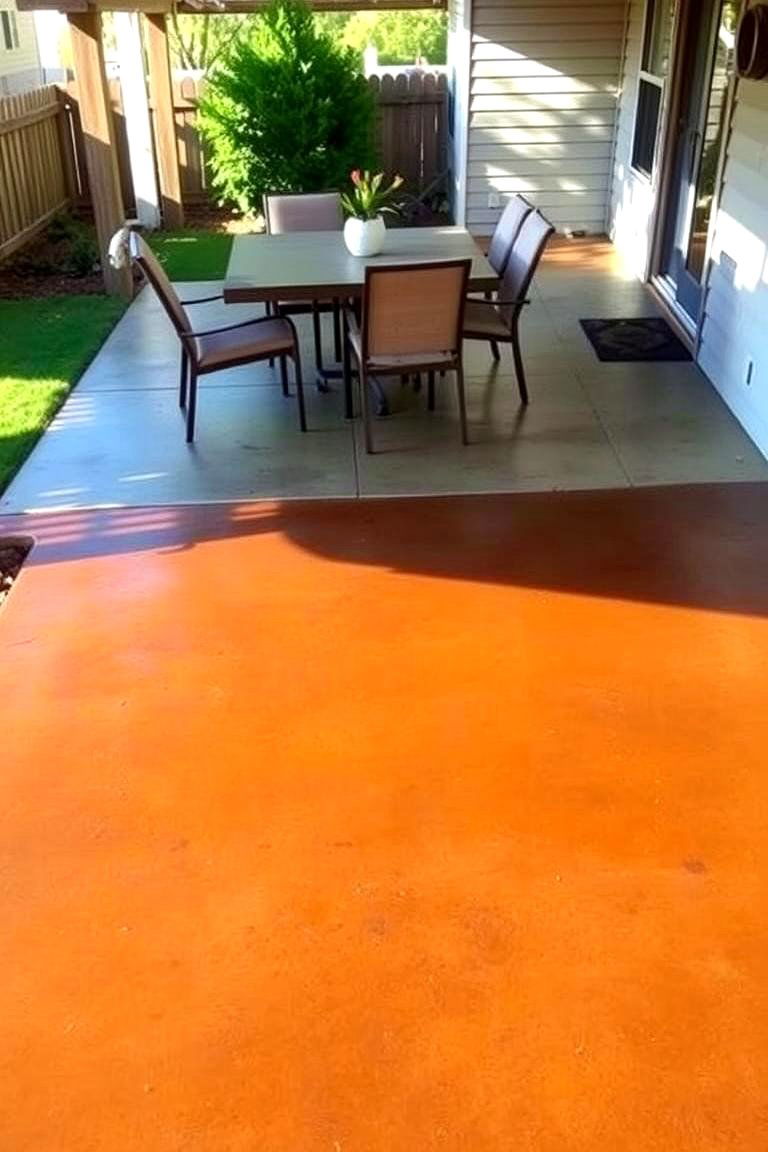 Practical Concrete Stains - 24 Patio Flooring Ideas