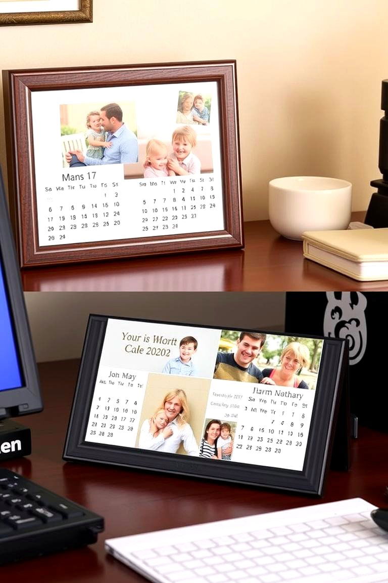 Practical Personalized Photo Calendar - 24 Photo Display Ideas