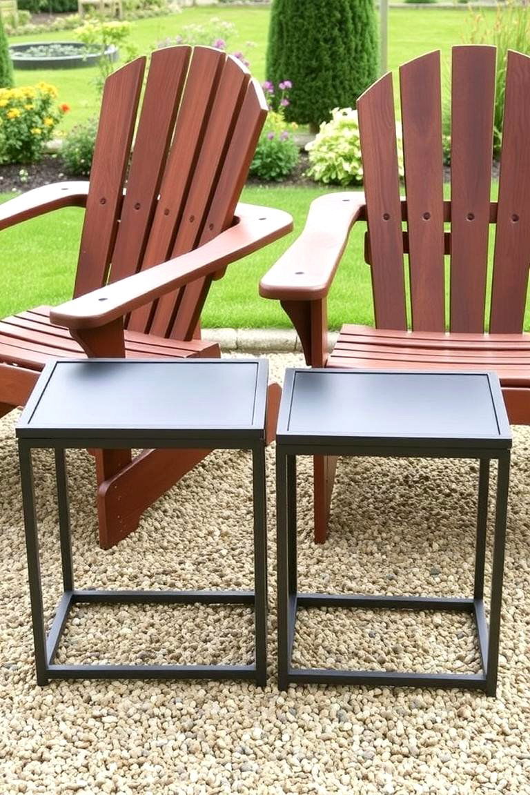 Practical Side Tables - 24 Outdoor Furniture Ideas