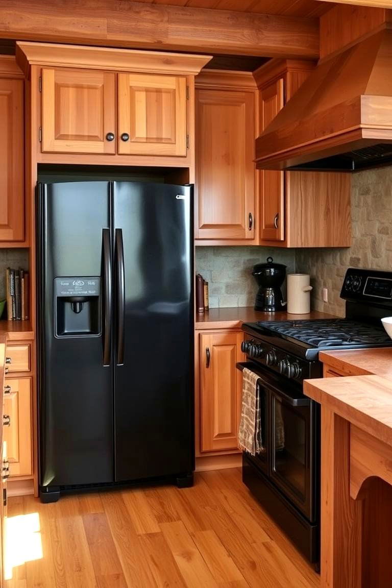 Practicality in Cleaning - 24 Kitchen With Black Appliances