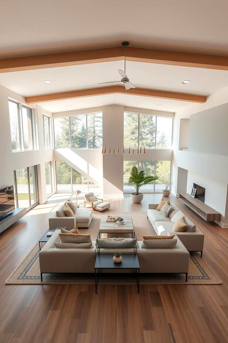 Prairie Inspired Open Layout - 24 Prairie-style Interior Design Ideas